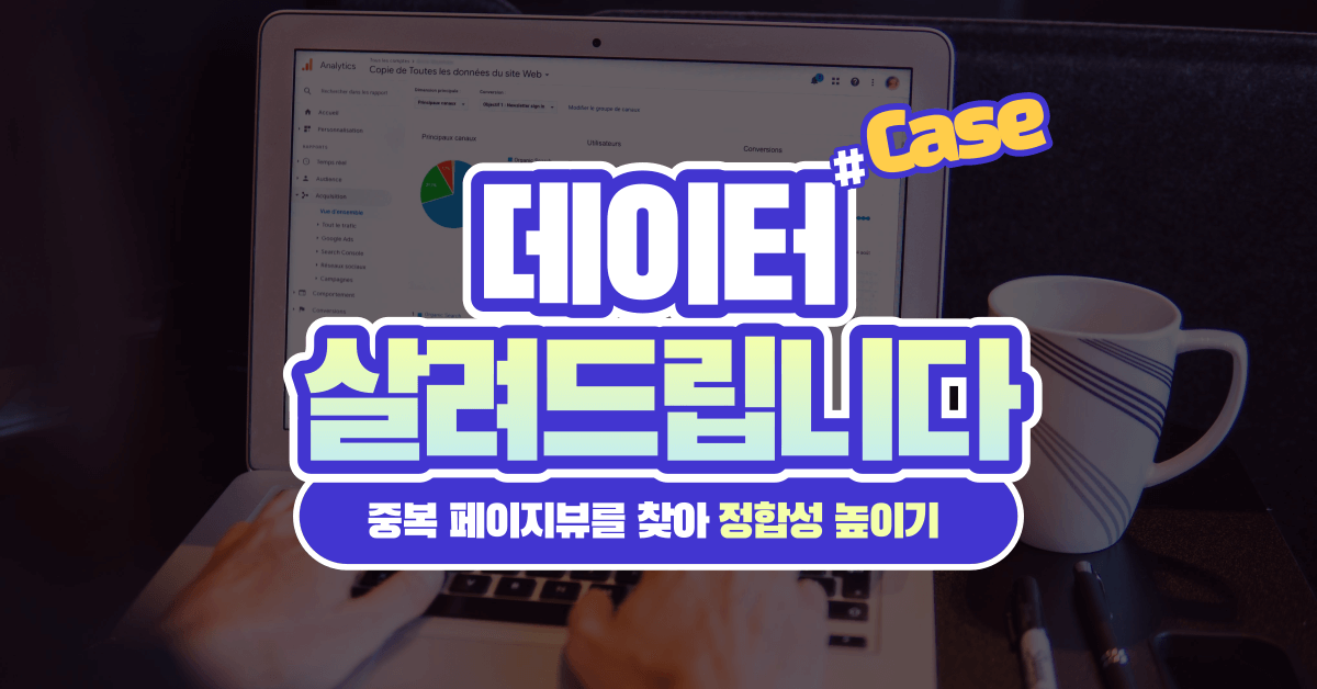 잘못 세팅된 데이터 살려드립니다: 중복 페이지뷰